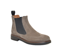 BEATLES IN PELLE SCAMOSCIATA CON FINISH OMBREGGIATO VISONE